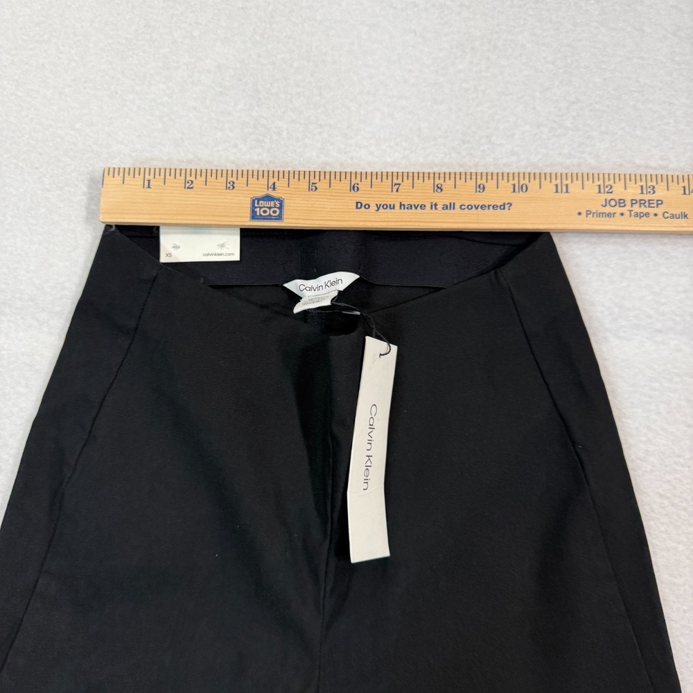 Calvin Klein Pants Women XS Black Skinny Stretch Mid Rise Pull-On Casual Sleek - Picture 6 of 9